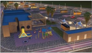 The proposed Food Truck Park at Shahamah Old, Abu Dhabi